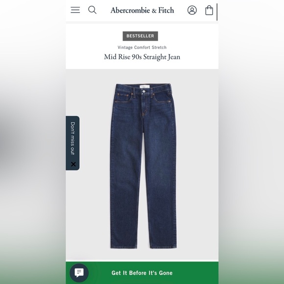 Mid Rise 90s Straight Jean - Picture 2 of 7